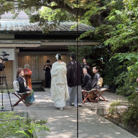 石畳にて（披露宴会場新用亭から撮影）