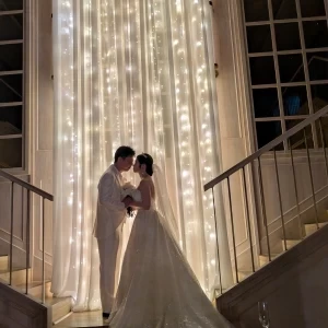 オプションで付けた装飾カーテン|753478さんのInStyle wedding KYOTO/テイクアンドギヴ・ニーズウェディングの写真(2466969)
