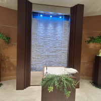 水が流れていて落ち着く印象でした