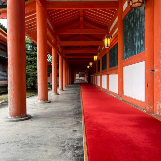 神殿前