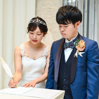 挙式中の写真
