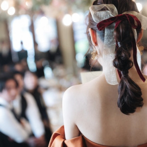 ヘアセットも綺麗にしてくださいました。|753681さんのGRAND-CIEL OKAZAKI（グランシェル岡崎）の写真(2467846)