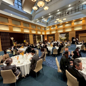 披露宴会場の雰囲気です(ゲストあり)|753733さんのGRAND FESTA HAKATAの写真(2472807)