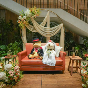 新郎新婦が中座中に飾ったぬいぐるみ達|753735さんのInStyle wedding KYOTO/テイクアンドギヴ・ニーズウェディングの写真(2469641)