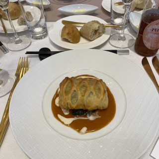 お魚のパイ包み焼き！特別感があって良かった。