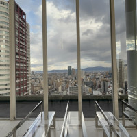 2月の夕方の景色