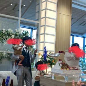 ケーキバイト|753989さんのアルカンシエル横浜 luxemariage（アルカンシエルグループ）の写真(2470117)