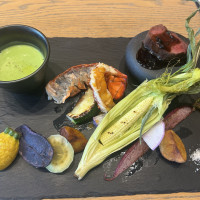 試食の料理