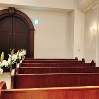 挙式会場のゲスト席