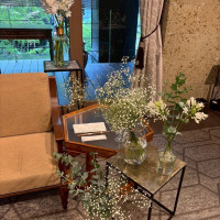 新郎新婦の周りはシンプルでした