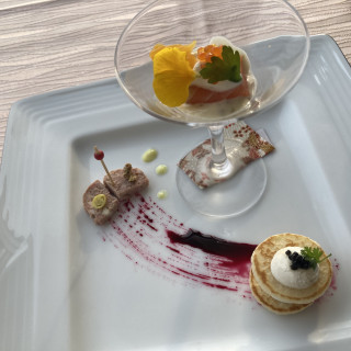 試食の前菜になります。
美味しかったです。