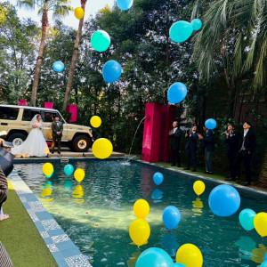 バルーンを使った演出、素敵でした。|754304さんのアルタビスタガーデンの写真(2610270)