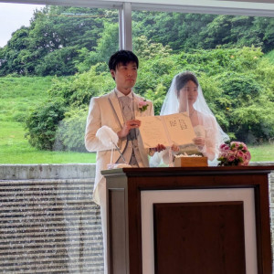 自然あふれる良いチャペルです。|754368さんのガーデンレストラン&ウエディング メープルヒルの写真(2471483)