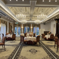 暖炉のある披露宴会場