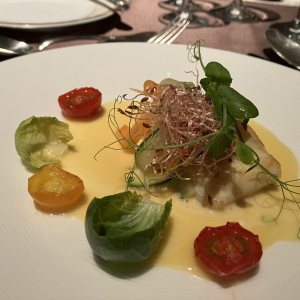 天然平目のパンフライ
トマトコンフィ
フルーティーソース|754456さんのグランドニッコー東京 台場の写真(2558179)