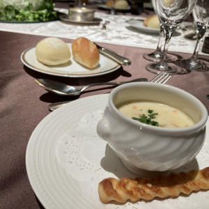 貝柱と浅利の濃厚クリームスープ
チーズスティック|754456さんのグランドニッコー東京 台場の写真(2558181)