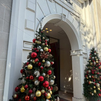 入り口　クリスマス仕様