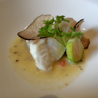 試食の魚料理です