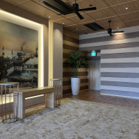 披露宴会場の廊下