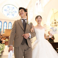 バックのチャペルが綺麗で凄く良い写真が撮れました。