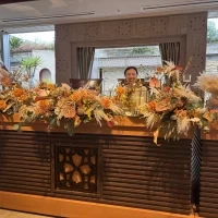 披露宴会場高砂