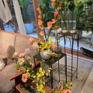 花が好きだったので好みを伝えて大満足の装花とブーケでした