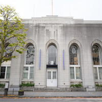 登録有形文化財。クラシカルな雰囲気。