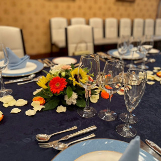 家族挙式だったため会食会場は8名で作ってもらいました。