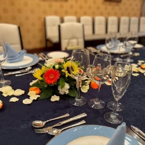 家族挙式だったため会食会場は8名で作ってもらいました。|754780さんのセントパトリック・チャーチ／ロイヤルホールヨコハマの写真(2472935)