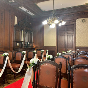 貴賓館建設当時から使われている椅子だそうです|754827さんのグランドプリンスホテル高輪 貴賓館の写真(2473127)