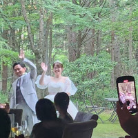 披露宴会場から撮ったガーデン