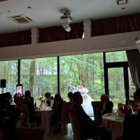 披露宴会場から撮ったガーデン