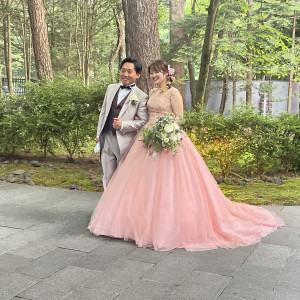 披露宴後撮影|754900さんのアネーリ軽井沢の写真(2487823)