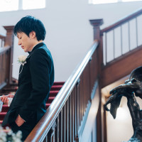 大階段横にはロダンの彫刻が