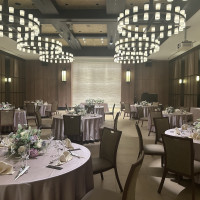 ブラウンを基調とした披露宴会場です。
