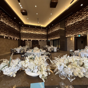 メインテーブルからの見え方です。|754974さんのアルカンシエル luxe mariage 名古屋（アルカンシエルグループ）の写真(2474104)