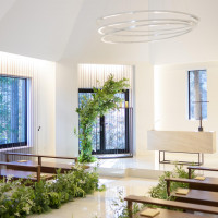 白を基調としたチャペル