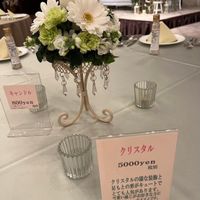 装飾テーブルお花