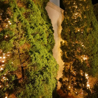 夜になるとライトアップが綺麗です