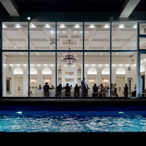 披露宴会場、ガーデンから|757637さんのベイサイド迎賓館（和歌山）/テイクアンドギヴ・ニーズウェディングの写真(2595338)