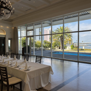 披露宴会場セッティング|757637さんのベイサイド迎賓館（和歌山）/テイクアンドギヴ・ニーズウェディングの写真(2587773)