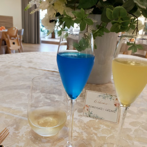 乾杯酒は好きなカラーの乾杯酒もあり可愛かったです！|757741さんのアルカンシエル横浜 luxemariage（アルカンシエルグループ）の写真(2560345)