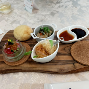 見学の時の試食ですが、美味しかったです|757741さんのアルカンシエル横浜 luxemariage（アルカンシエルグループ）の写真(2560344)