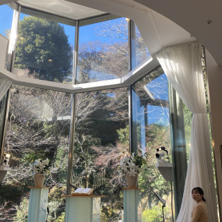 1月のチャペルです。緑は少ないですが全く気になりません。