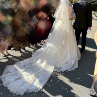 フラワーシャワーシャワーです。晴れの日は外で実施します