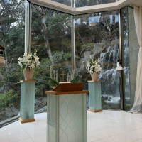 チャペルの新郎新婦が立つ場所です