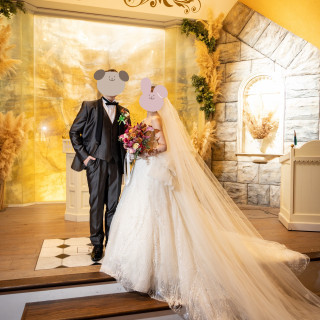 奥が滝になっていて誓のキスのタイミングで滝が出ます