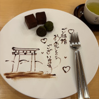 見学の際、見積もりの合間にデザートをサービスでいただきました