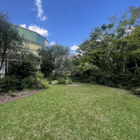 中庭で挙式も行えるとのこと。