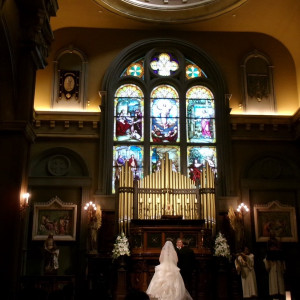 窓がなく外が見えないため世界観に引き込まれる|757922さんのノートルダム下関/FIVESTAR WEDDINGの写真(2581481)